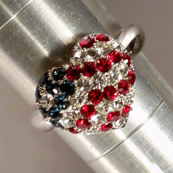 NEW Victoria Wieck Heart of American Cubic Zirconias Silver Ring - Picture 2 of 10